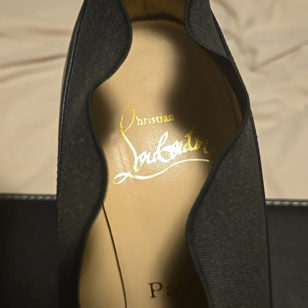 HP! Christian Louboutin D'Orsay Booties- Comes With Dust Bag - Picture 5 of 17